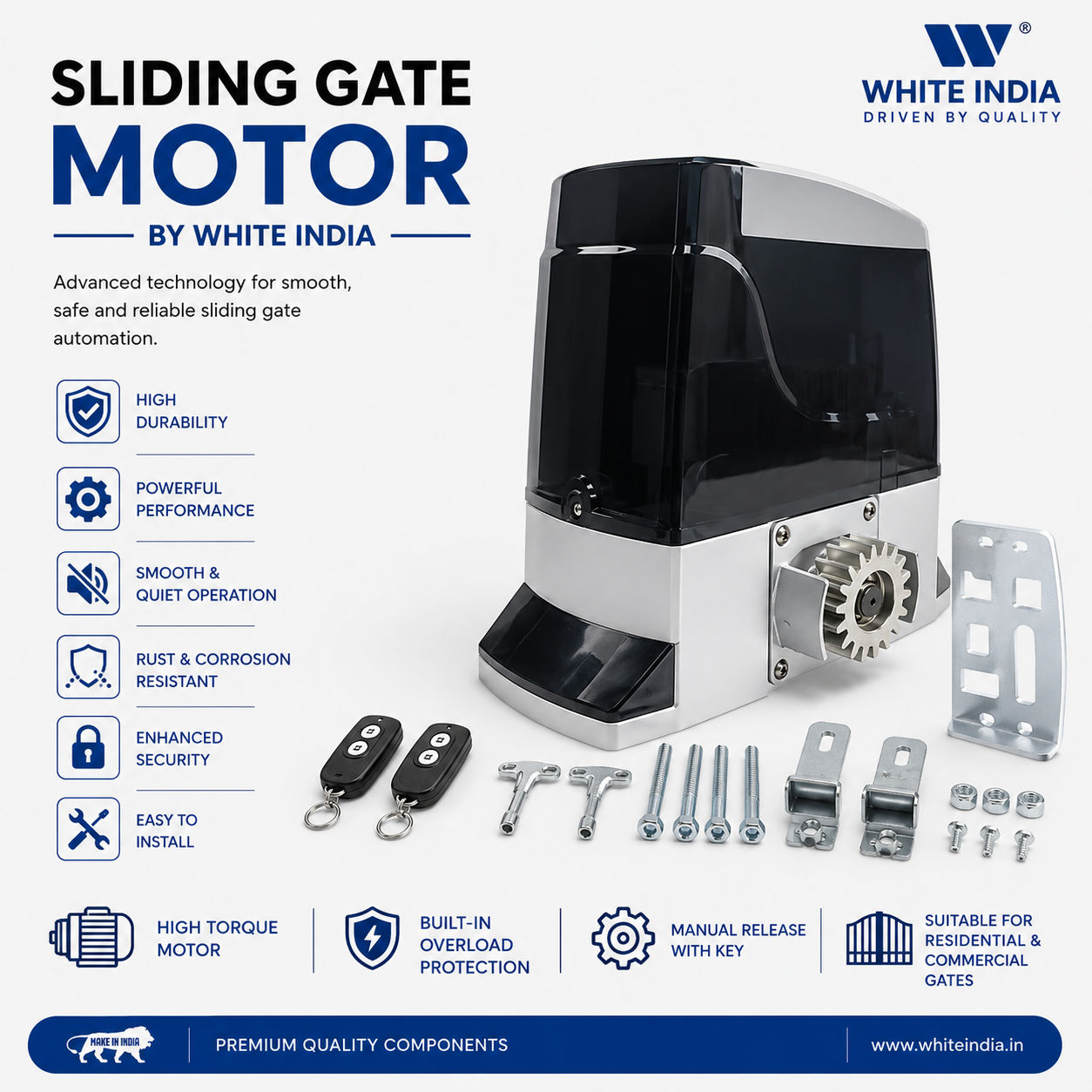 Sliding Gate Motor Dc1000kg AC230V